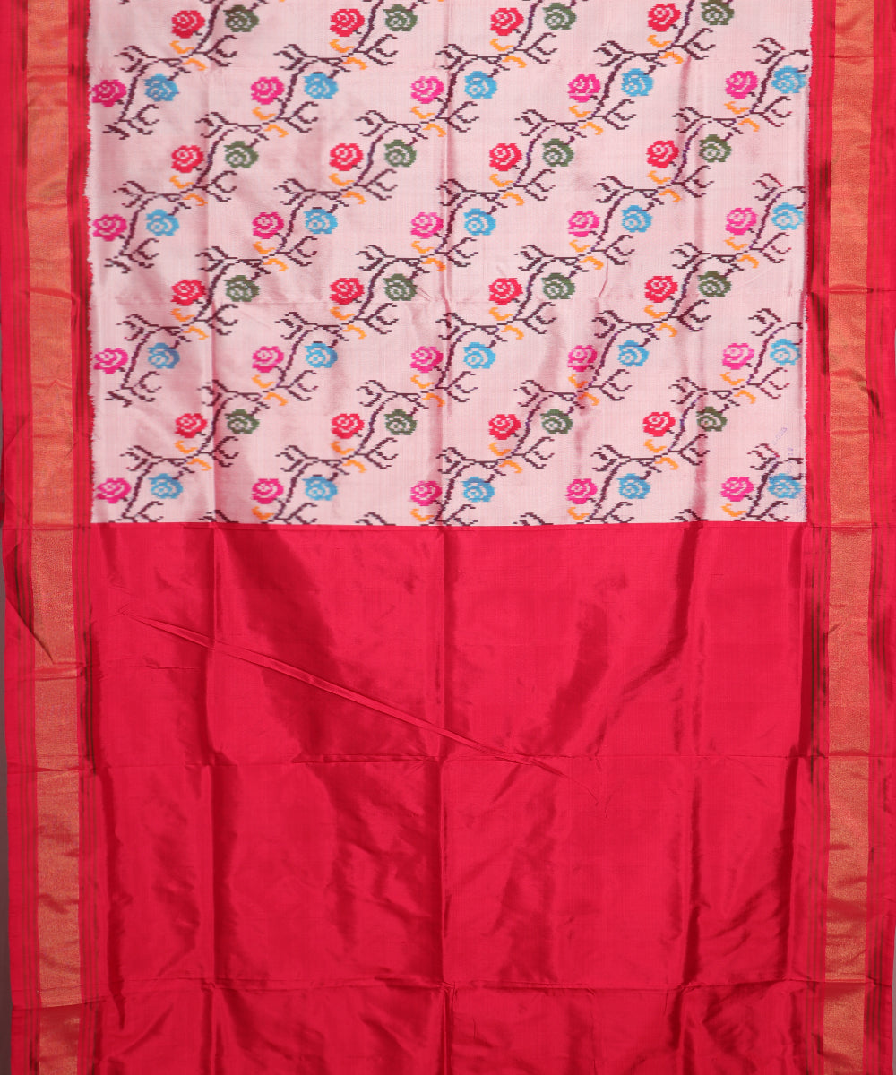 Indian color handloom rajkot silk saree