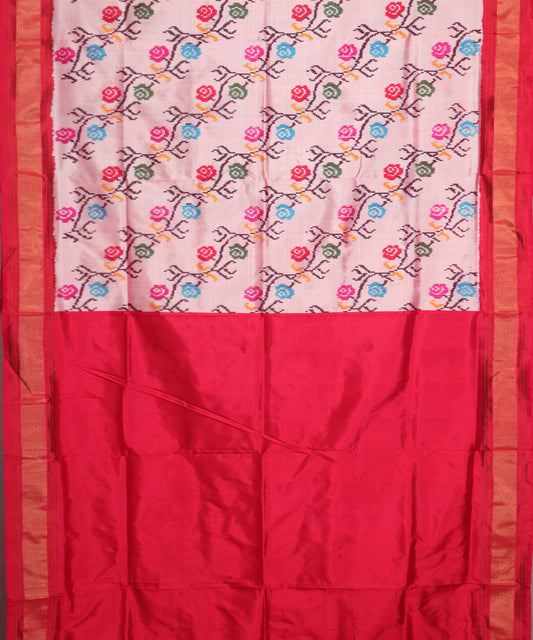 Indian color handloom rajkot silk saree