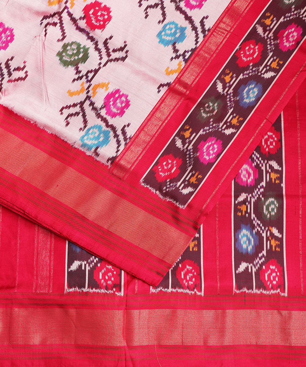 Indian color handloom rajkot silk saree