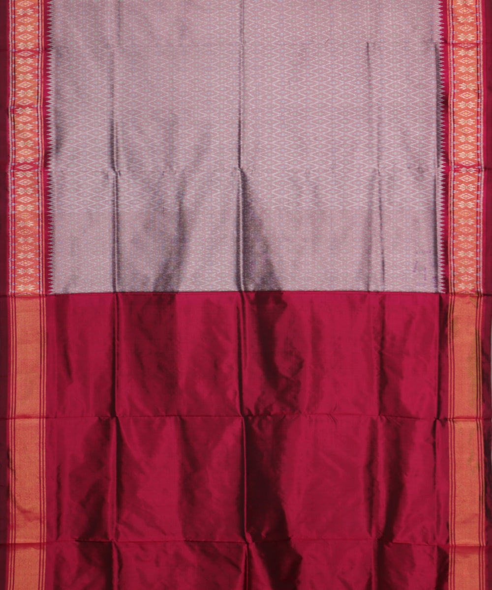 Multi-shade handloom rajkot silk saree