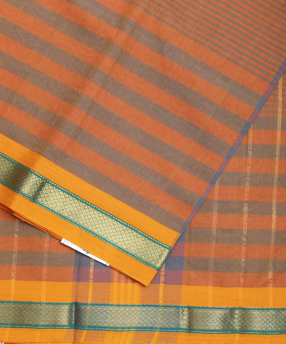 Multi-color handloom narayanpet cotton saree