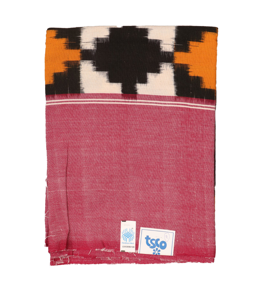 Handwoven ikat single cot bedsheet
