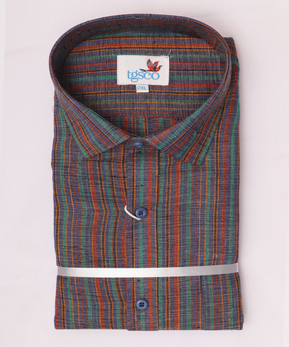 Multi-color handloom pochampally shirt