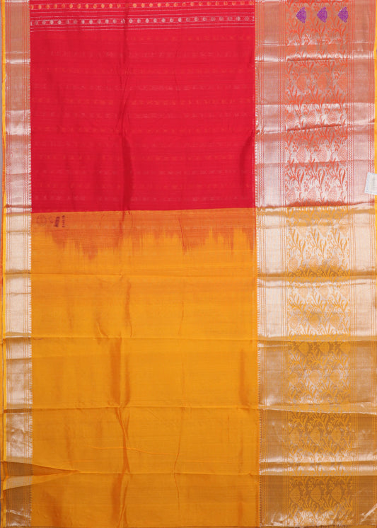 Imperial red color handloom chirala sico saree