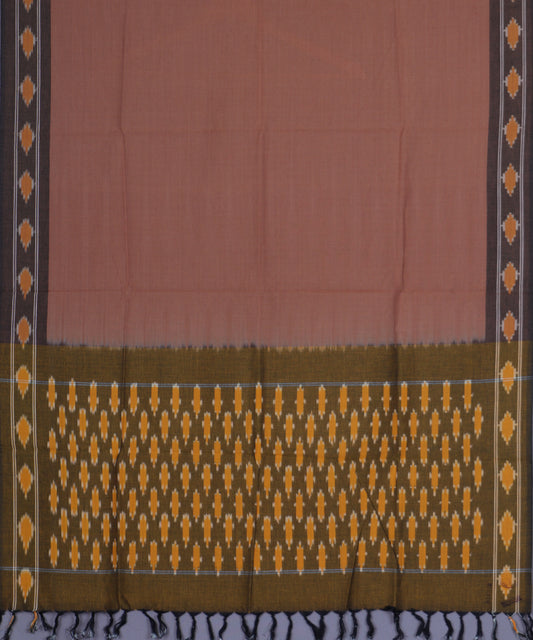 Clay color handloom cotton dupatta