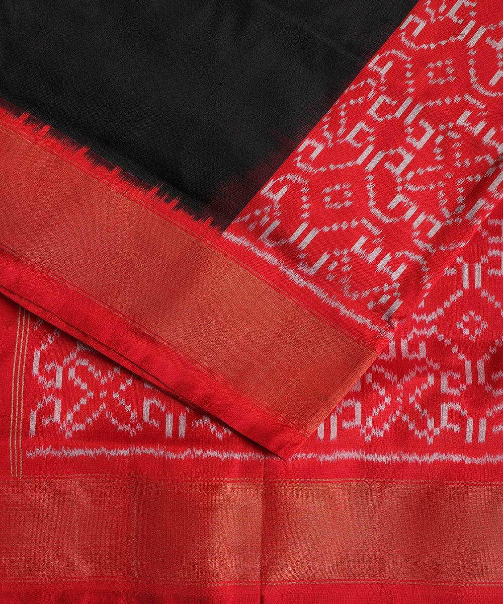 Orange color handloom rajkot silk saree