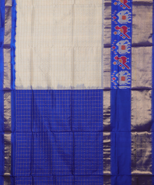 Peach color handloom rajkot silk saree