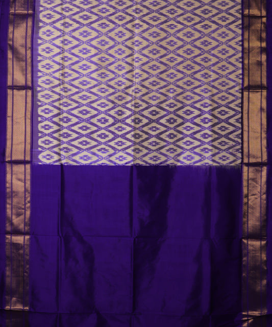 Multi-color handloom rajkot silk saree