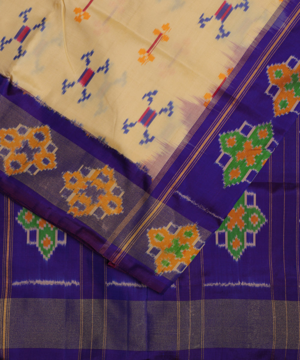 Banana yellow color handloom rajkot silk saree