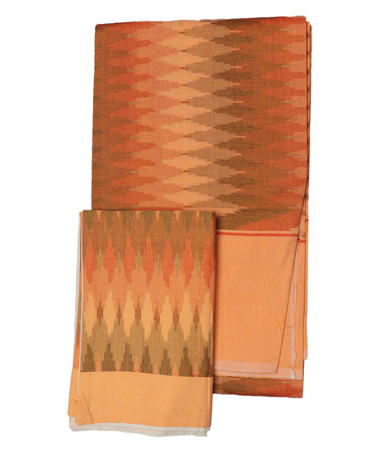 Handwoven pochampally ikat double cot bedsheet