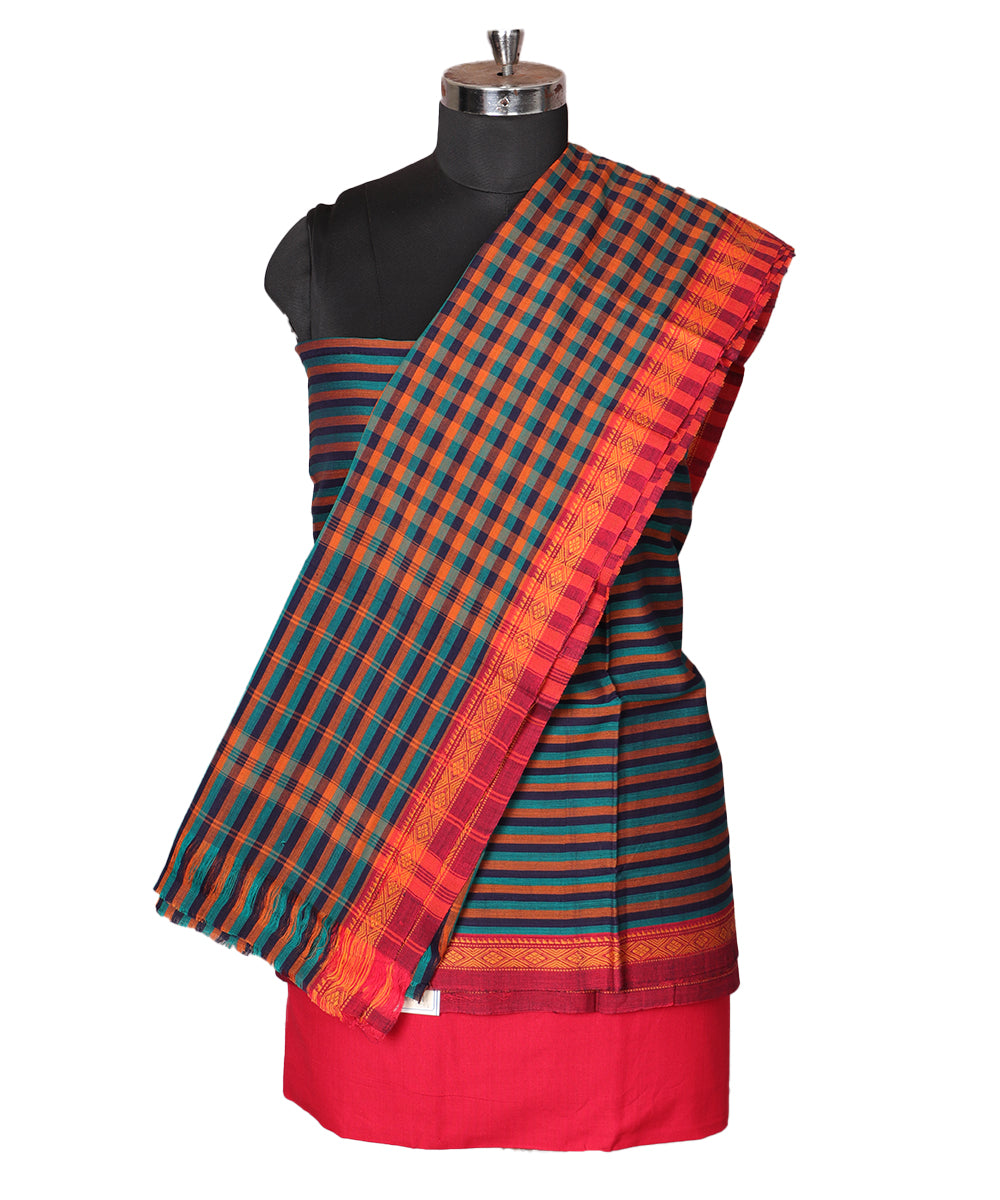 Multi-color handloom narayanpet suit