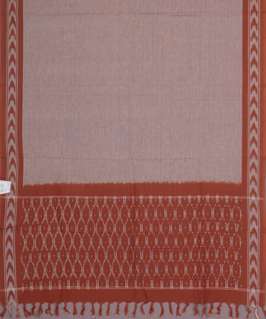 Tawny brown color handloom cotton dupatta