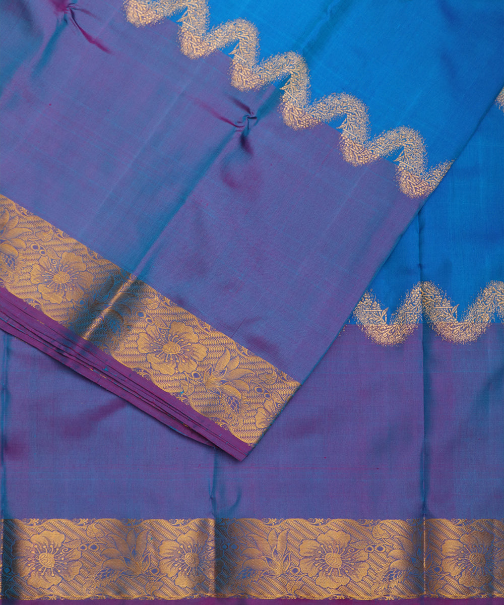 Multi-color handloom trilinga silk saree