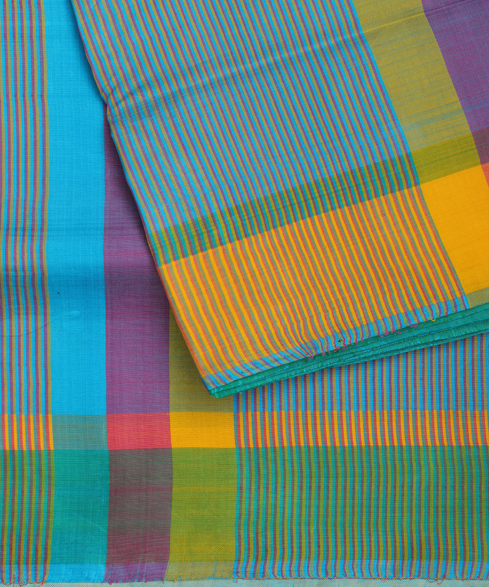 Jade green color handloom tussar silk saree