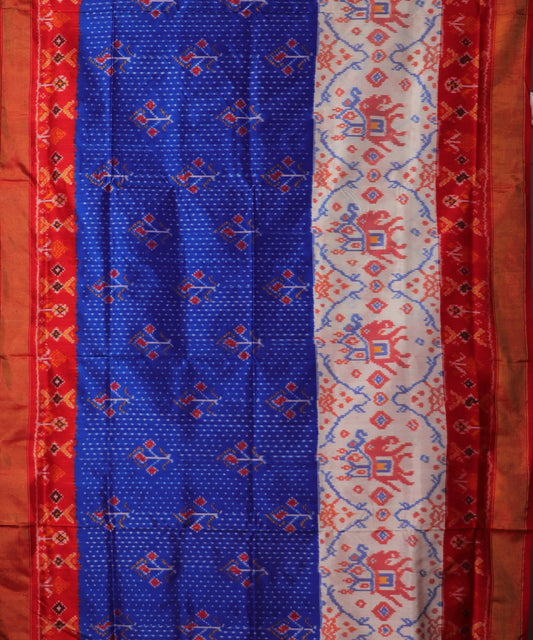 Multi-color handloom rajkot silk saree