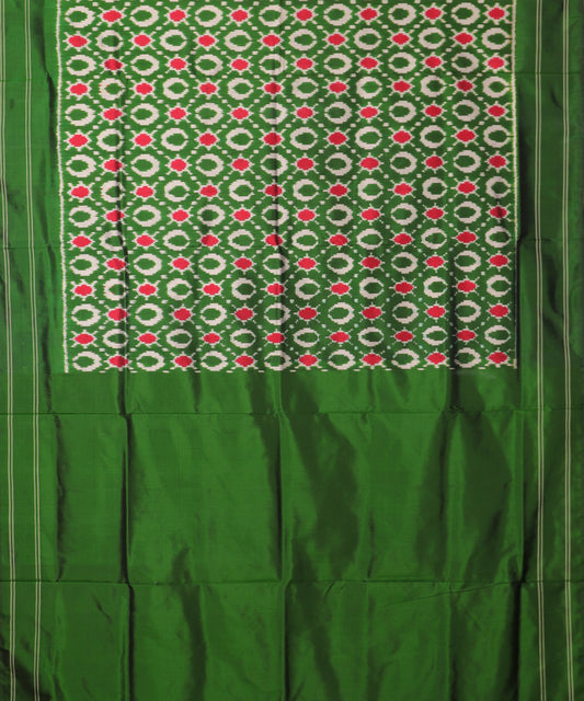 Sacramento green color handloom rajkot silk saree