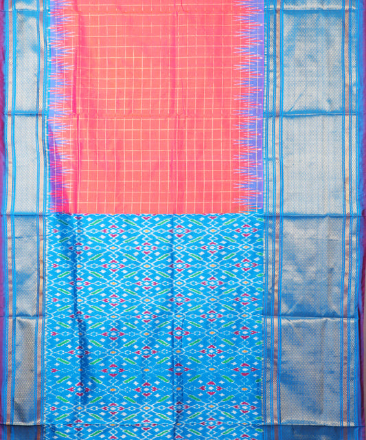 Imperial color handloom rajkot silk saree