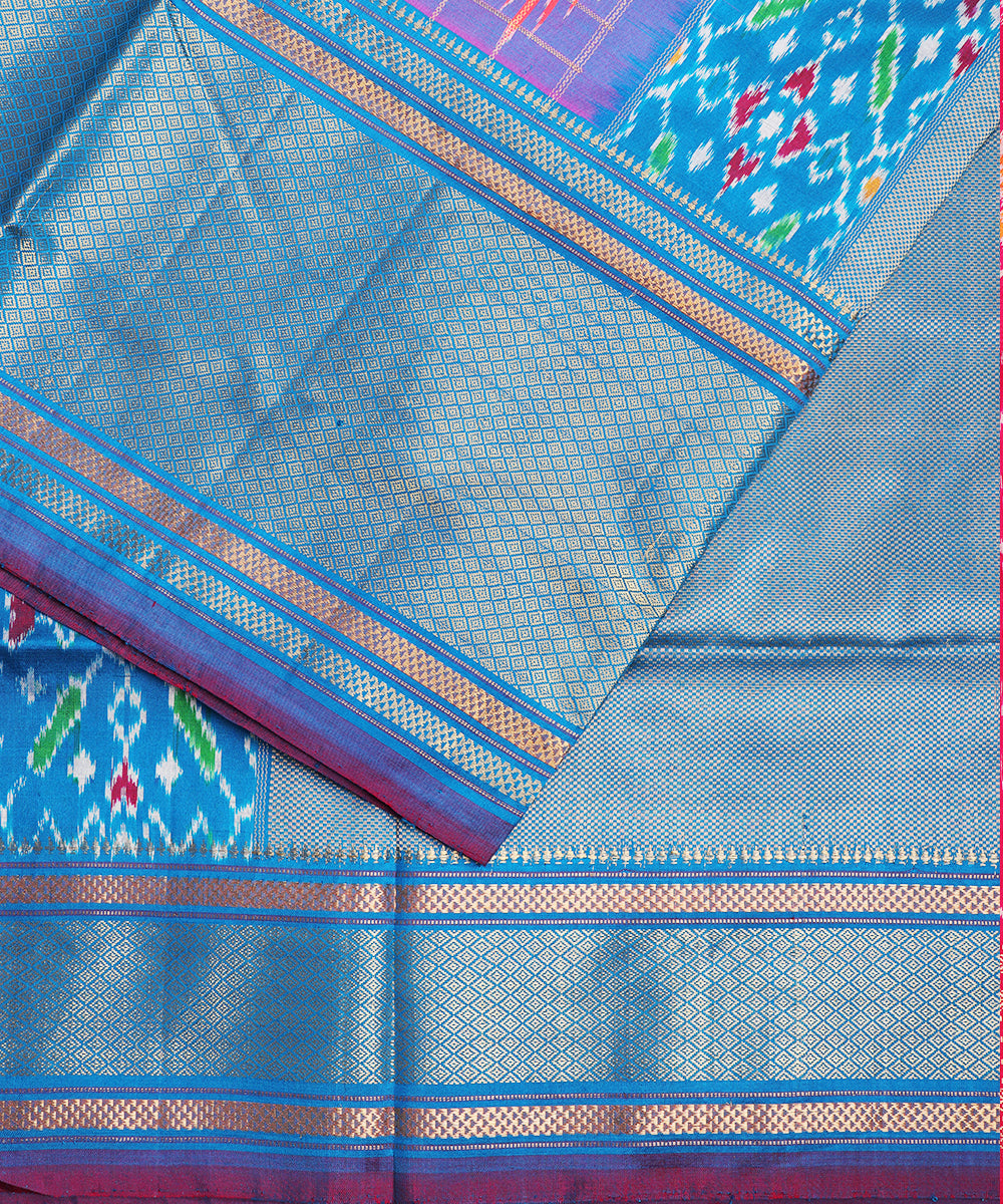 Imperial color handloom rajkot silk saree
