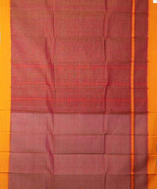 Sangria color handloom narayanpet cotton saree
