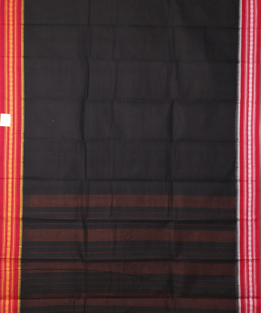 Black color handloom narayanpet cotton saree