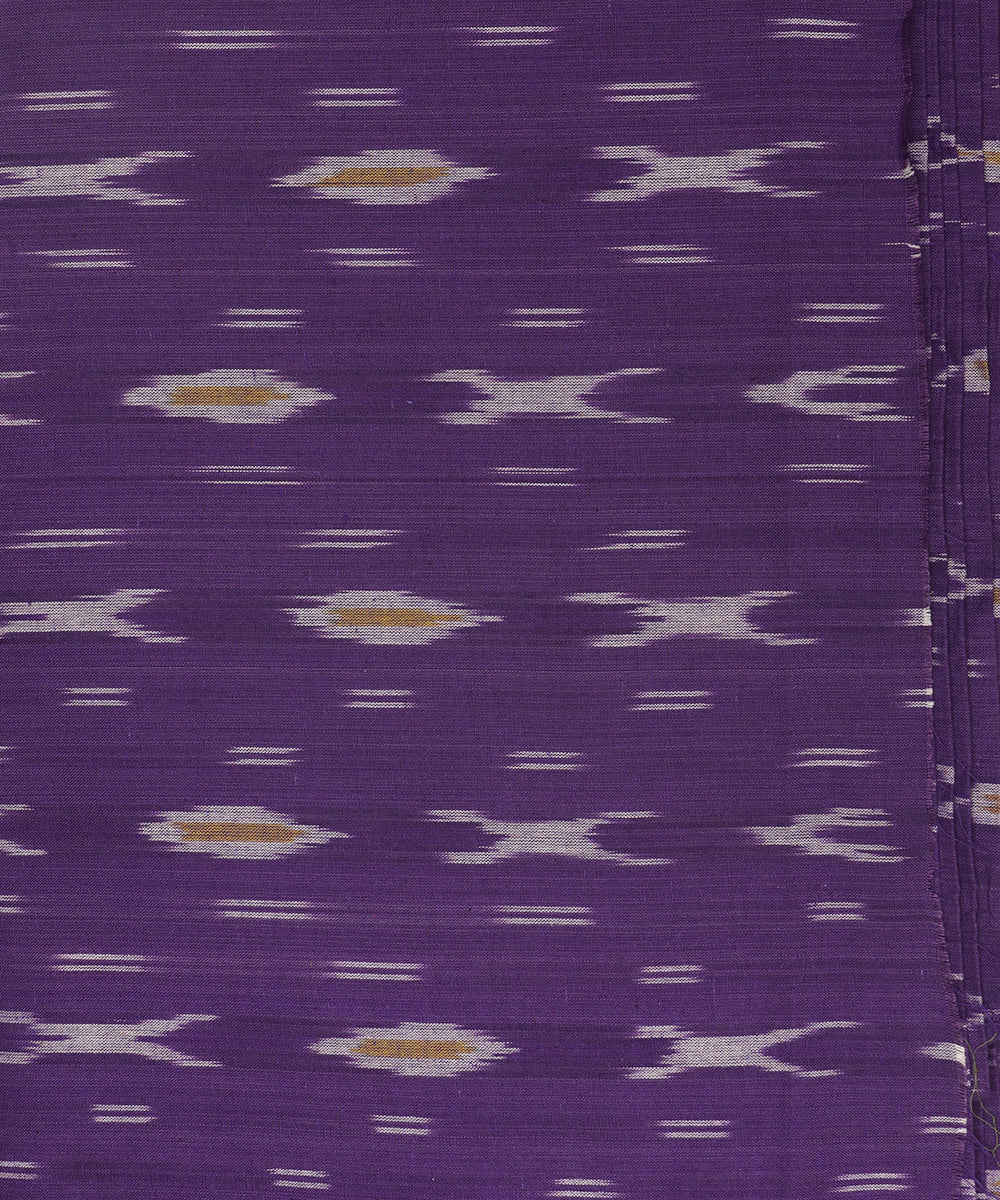 Rpyal violet color handloom pochampally cotton material