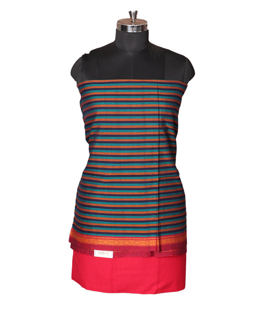 Multi-color handloom narayanpet suit