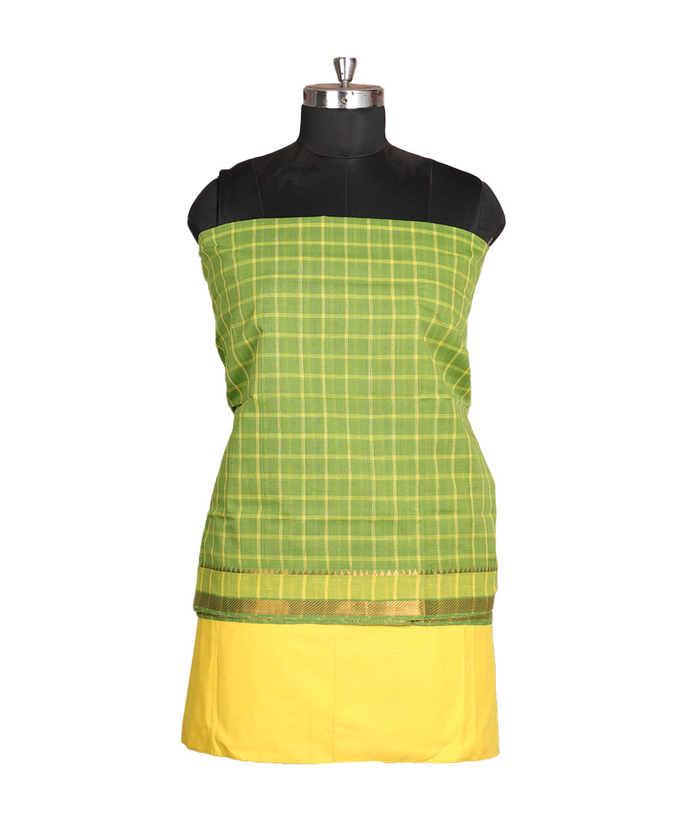 Handloom mangalagiri cotton suit