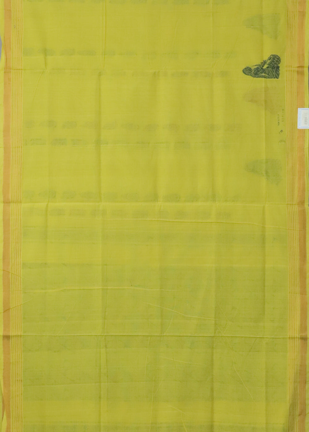 Lemon yellow handloom Rajahmundry fancy cotton saree