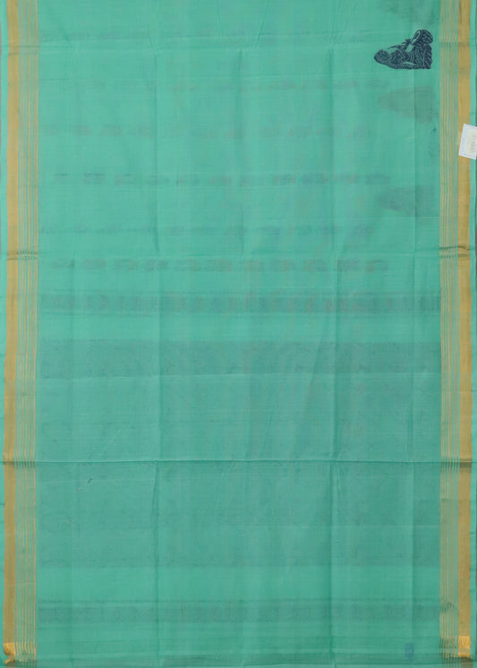 Jungle green handloom Rajahmundry fancy cotton saree