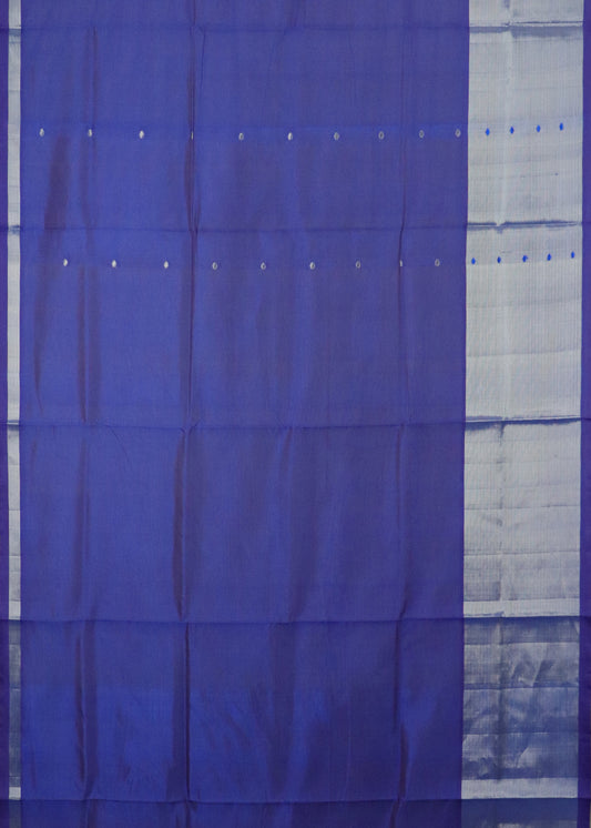 Blue color handloom venkatagiri sico saree
