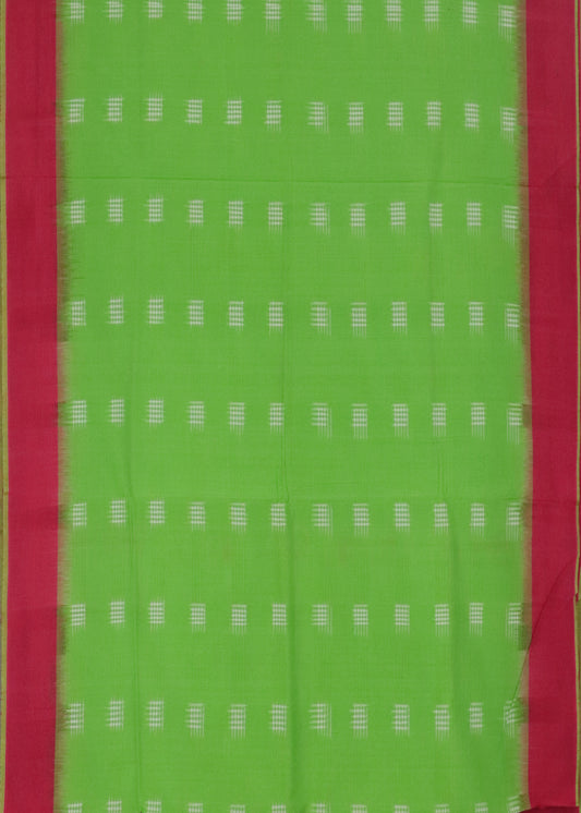 Green color pochampally cotton saree