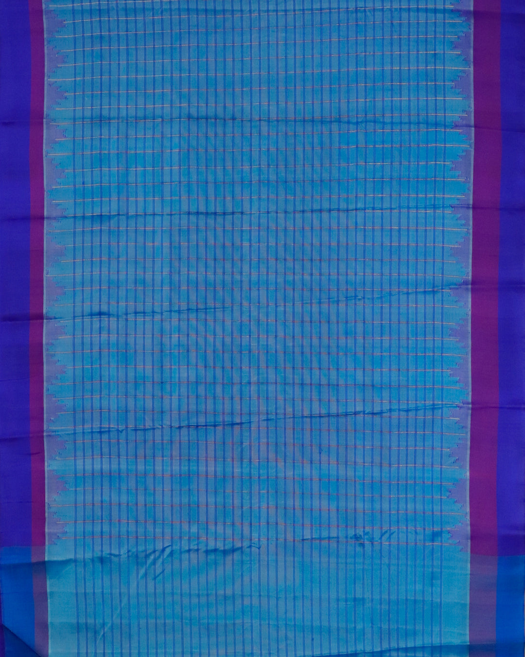 Maya blue color handloom Gadwal Silk saree