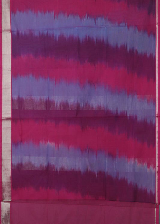 Ruby pink color handloom venkatagiri cotton sarees