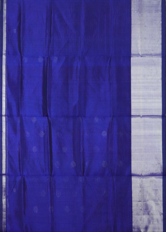 Navy blue color handloom venkatagiri sico saree