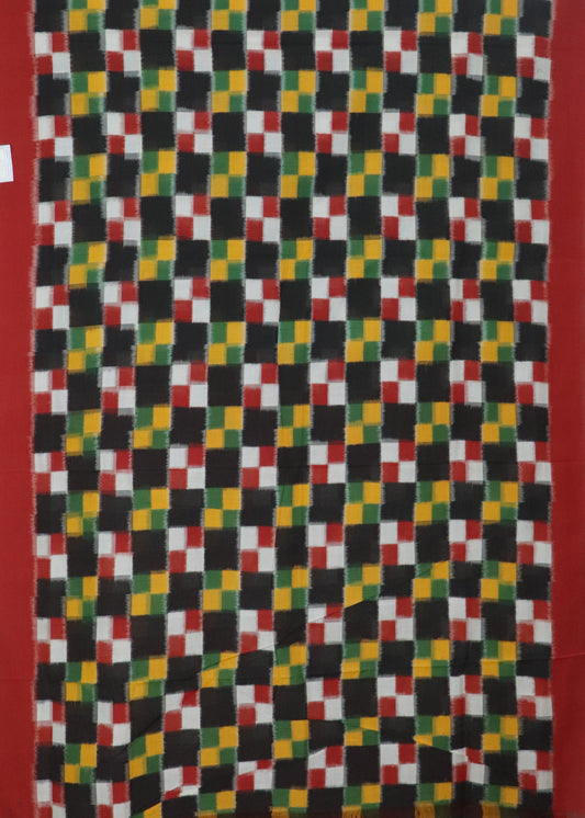 Multi-color pochampally cotton saree