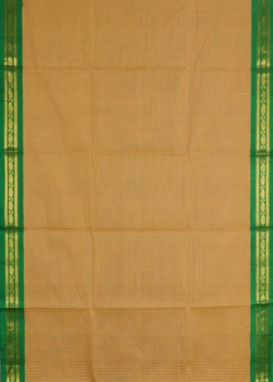 Brown color Gadwal cotton saree