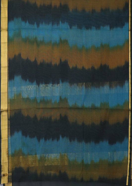 Black color handloom venkatagiri cotton saree