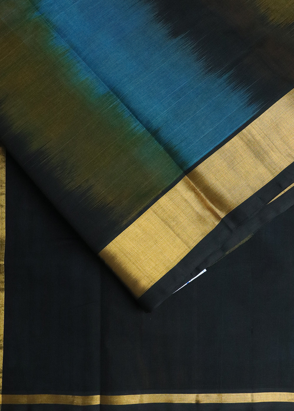 Black color handloom venkatagiri cotton saree