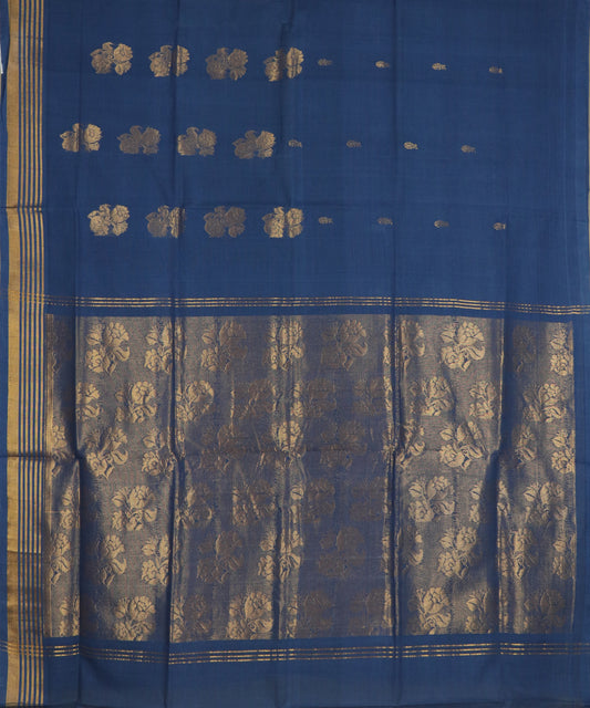 Space blue handloom Rajahmundry fancy cotton saree