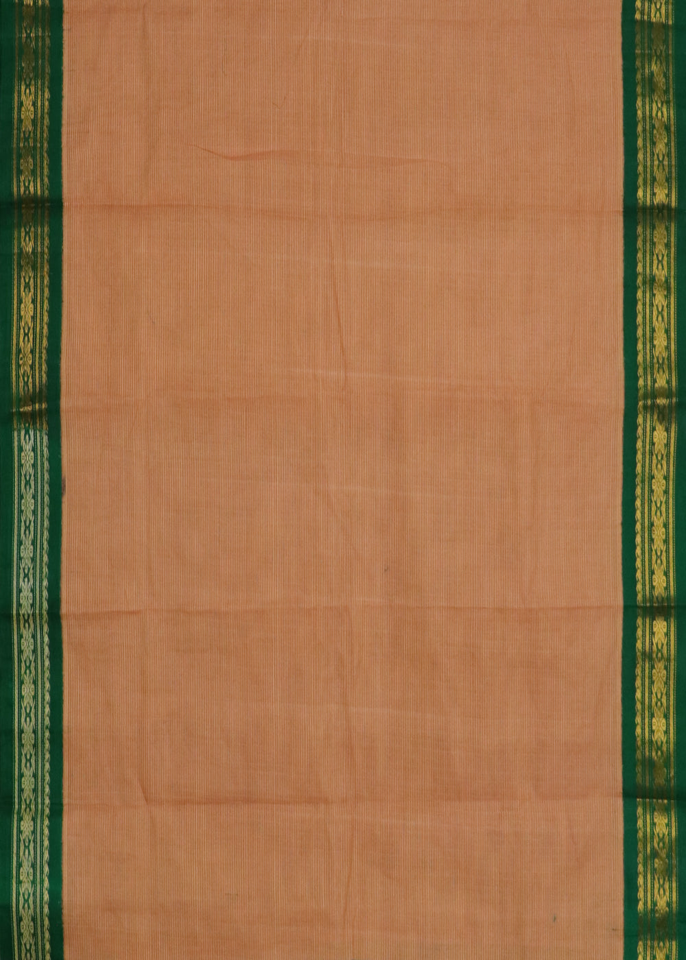 Cider orange color Gadwal cotton saree