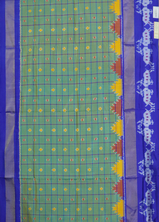 Multi shade color handloom rajkot silk saree