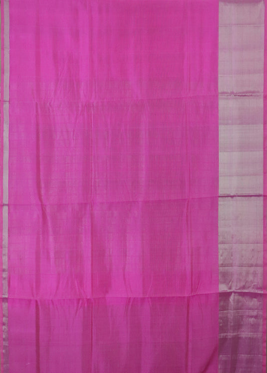 Ultra pink color handloom venkatagiri sico saree