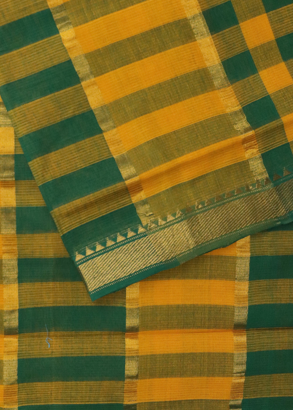 Orange color mangalagiri cotton saree