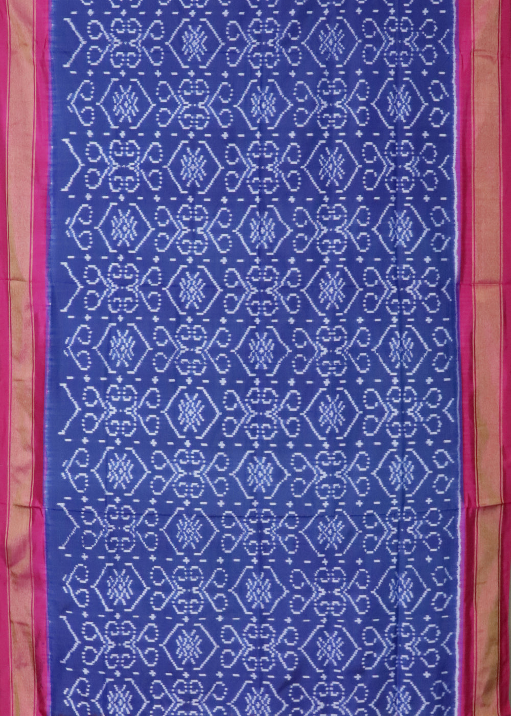Space blue color handloom rajkot silk saree