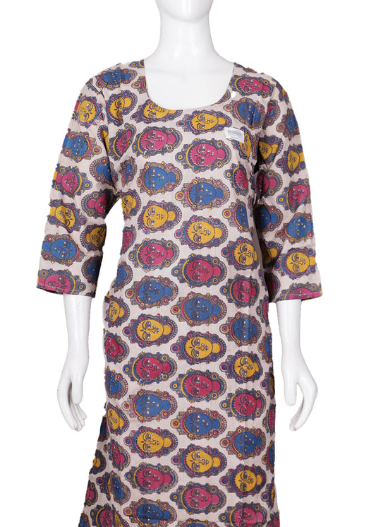 Handloom kalamkari long top