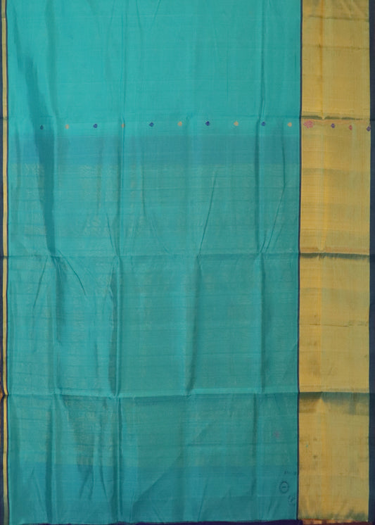 Turkish blue color handloom venkatagiri sico saree