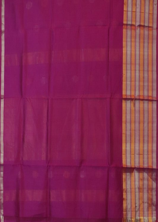 Lollipop violet color handloom venkatagiri sico saree