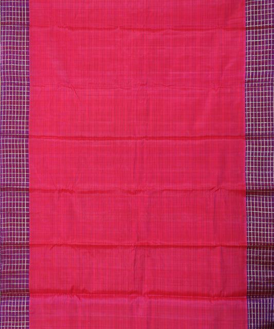Imperial red color Handloom Gadwal SICO saree