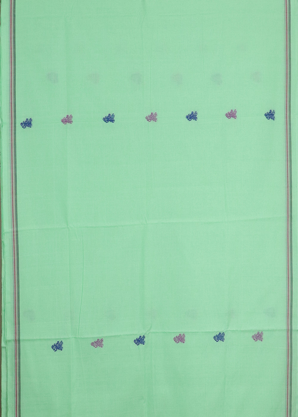 Mint green color gollabhama cotton saree