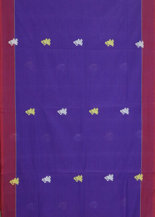 Multi-shade color gollabhama cotton saree